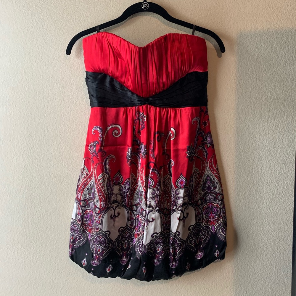 Bebe strapless bubble dress